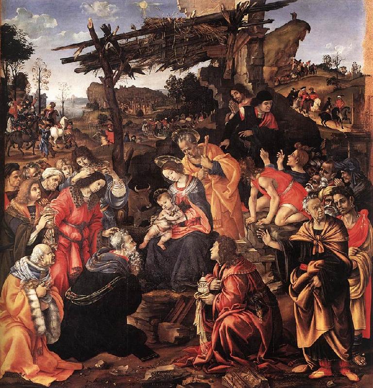 LIPPI, Filippino Adoration of the Magi sg oil painting picture